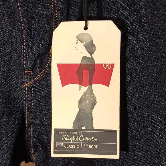 Levi's Boot Cut Dark Wash Women's Dark Blue Jeans NWT size 10 short - Picture 9 of 13